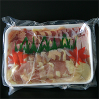 親鶏・焼肉用カット(モモ身・ハネ身-1kg)